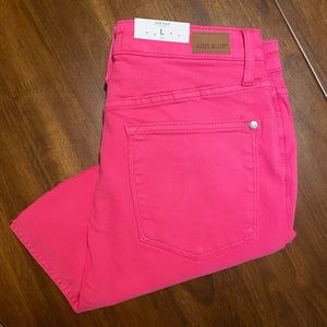 Just Blue Pink Garment Dyed Denim Skirt